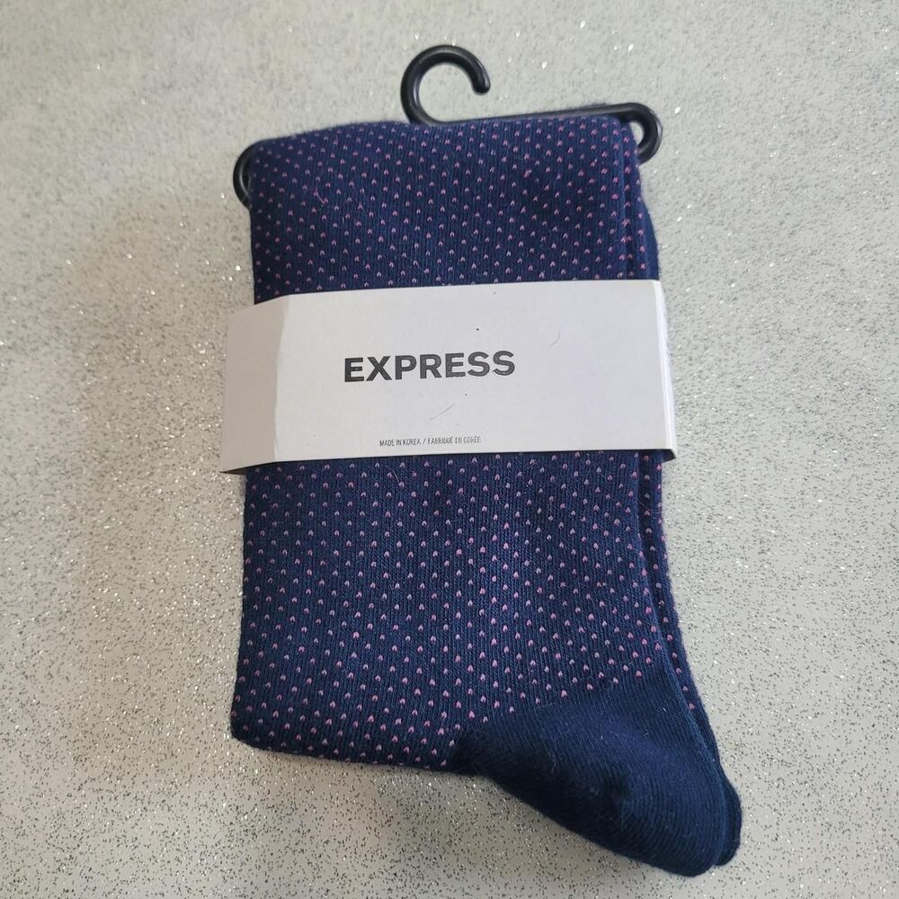 Express Women's Navy and Blue Socks